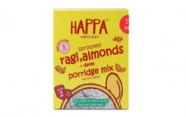 Happa Sprouted Ragi, Almonds +Dates Porridge Mix  Box  300 grams
